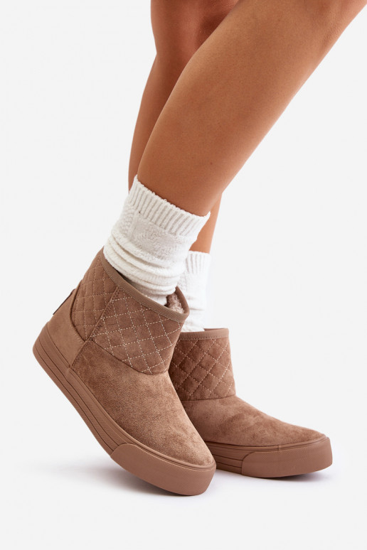 Stivali Stivali da neve Al Castello riscaldamento con pelliccia all interno Big Star OO274A524 beige