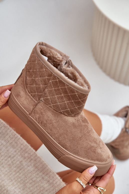 Stivali Stivali da neve Al Castello riscaldamento con pelliccia all interno Big Star OO274A524 beige