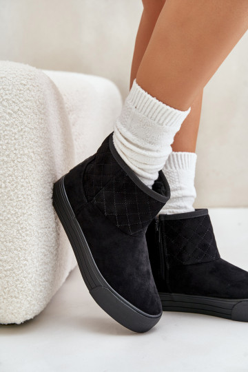 Stivali Stivali da neve Al Castello riscaldamento con pelliccia all interno Big Star OO274A522 colore nero