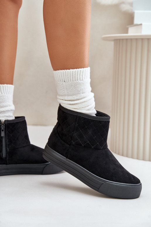 Stivali Stivali da neve Al Castello riscaldamento con pelliccia all interno Big Star OO274A522 colore nero