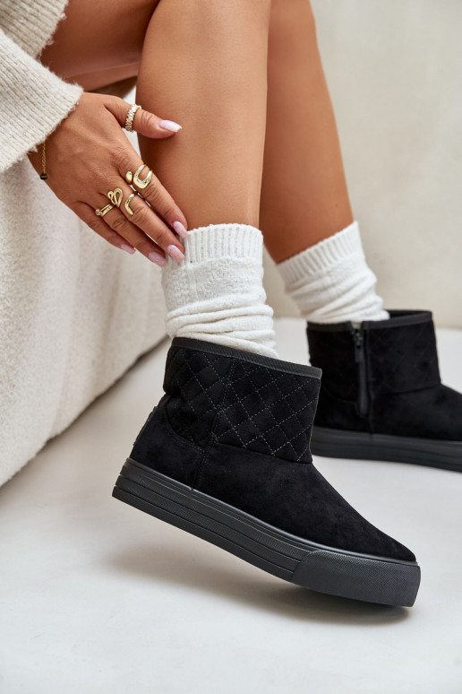 Stivali Stivali da neve Al Castello riscaldamento con pelliccia all interno Big Star OO274A522 colore nero