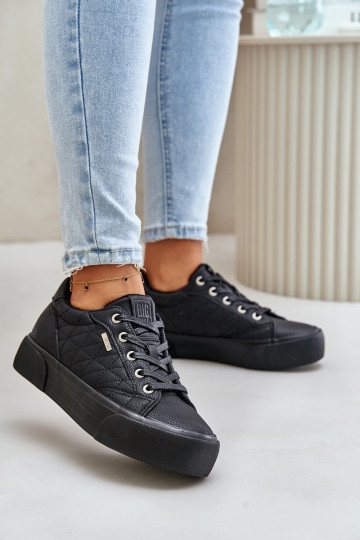 Scarpe per il tempo libero con una piattaforma riscaldamento Big Star OO274A465 colore nero