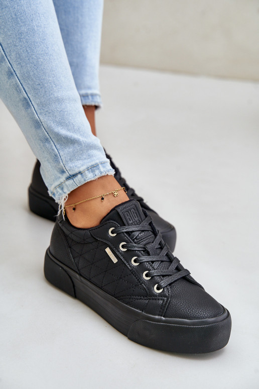 Scarpe per il tempo libero con una piattaforma riscaldamento Big Star OO274A465 colore nero