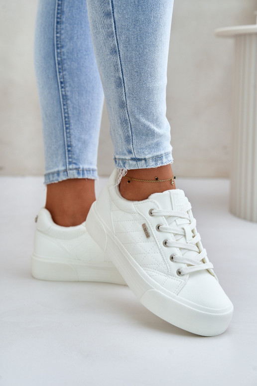 Scarpe per il tempo libero con una piattaforma riscaldamento Big Star OO274A464 Colore bianco