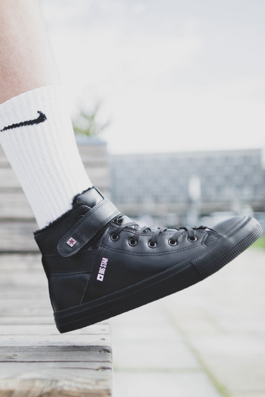 Scarpe casual da uomo Big Star riscaldamento colore nero Y174020FIN