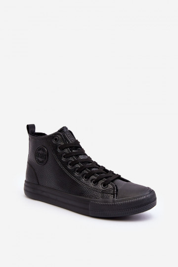 Scarpe casual isolate da uomo con cerniera in nero Big Star MM174012