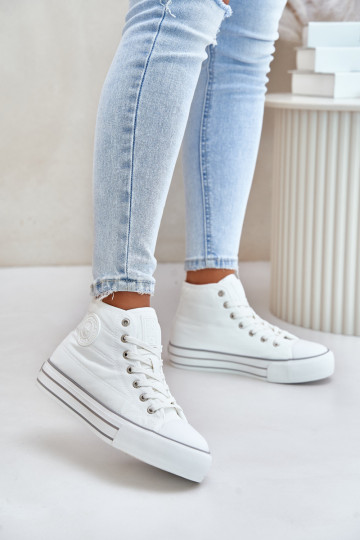 riscaldamento Scarpe per il tempo libero con una piattaforma OO274A473 Colore bianco 2