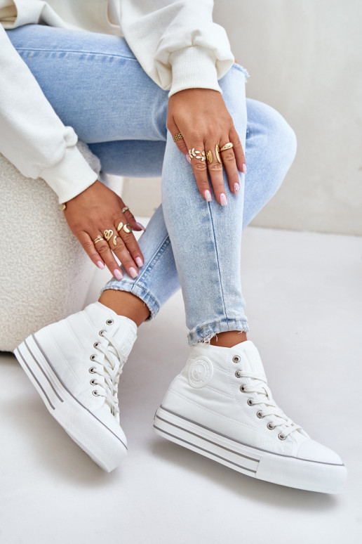 riscaldamento Scarpe per il tempo libero con una piattaforma OO274A473 Colore bianco