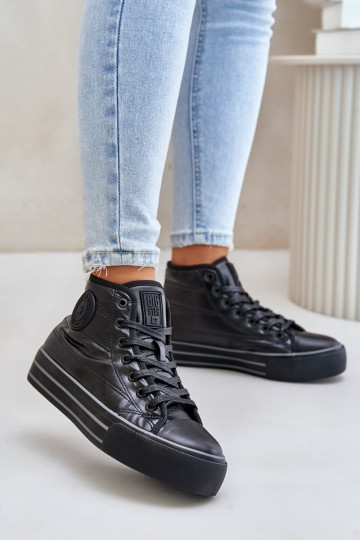 Scarpe casual con plateau isolato OO274A471 in nero 2