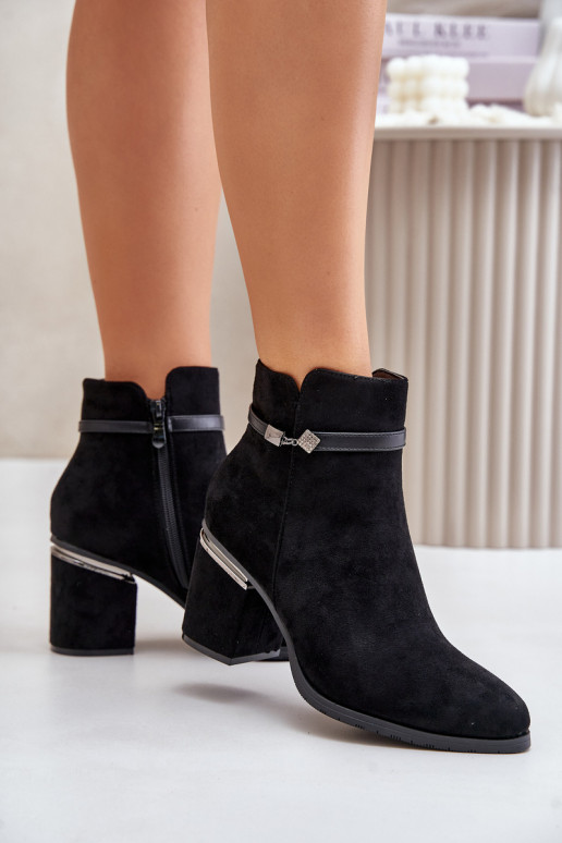 riscaldamento Stivali da donna con tacchi decorati Vinceza 16446 colore nero riscaldamento Stivali da donna con tacchi decorati Vinceza 16446 colore nero