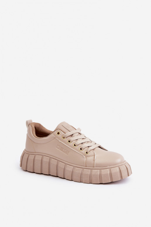 riscaldamento Scarpe modello sneakers Femminile Big Star MM274618 beige