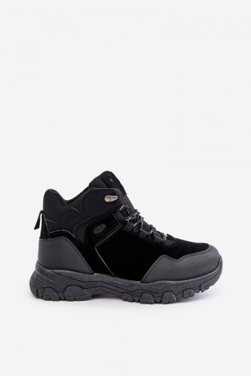 Scarpe da trekking isolate da uomo con lacci nero Zerista 2
