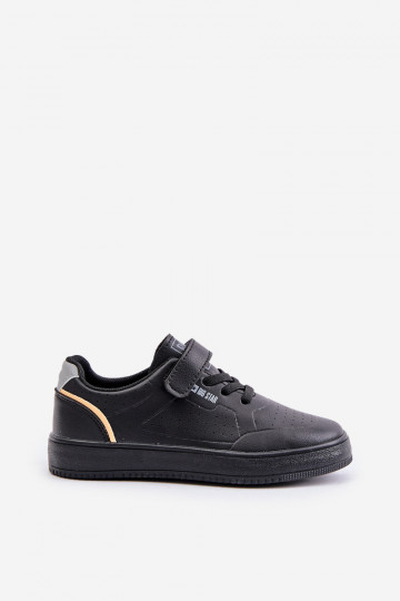 scarpe casual Infantile in ecopelle con chiusure adesive Big Star OO374004 colore nero 2