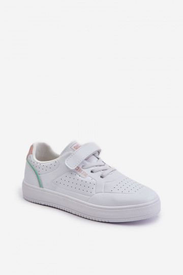 Scarpe casual per bambini con chiusura adesiva in ecopelle Big Star OO374005 bianco