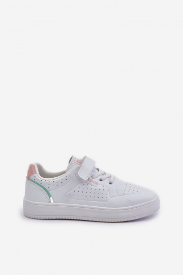 Scarpe casual per bambini con chiusura adesiva in ecopelle Big Star OO374005 bianco 2