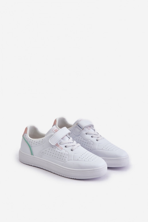 scarpe casual Infantile in ecopelle con chiusure adesive Big Star OO374005 Colore bianco