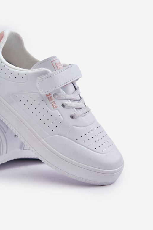 scarpe casual Infantile in ecopelle con chiusure adesive Big Star OO374005 Colore bianco