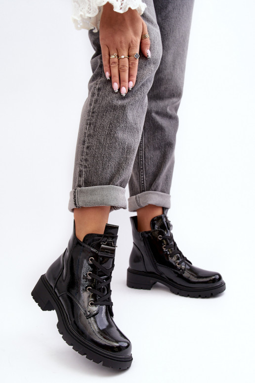 Tacchi donna con zip effetto lacca... Tacchi donna con zip effetto lacca...