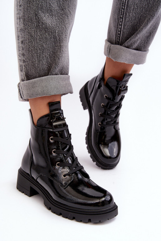 Tacchi donna con zip effetto lacca... Tacchi donna con zip effetto lacca...