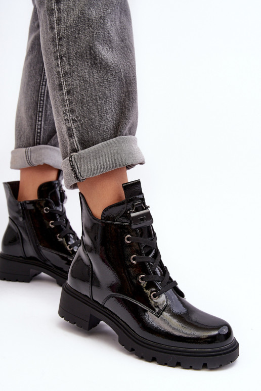 Tacchi donna con zip effetto lacca... Tacchi donna con zip effetto lacca...