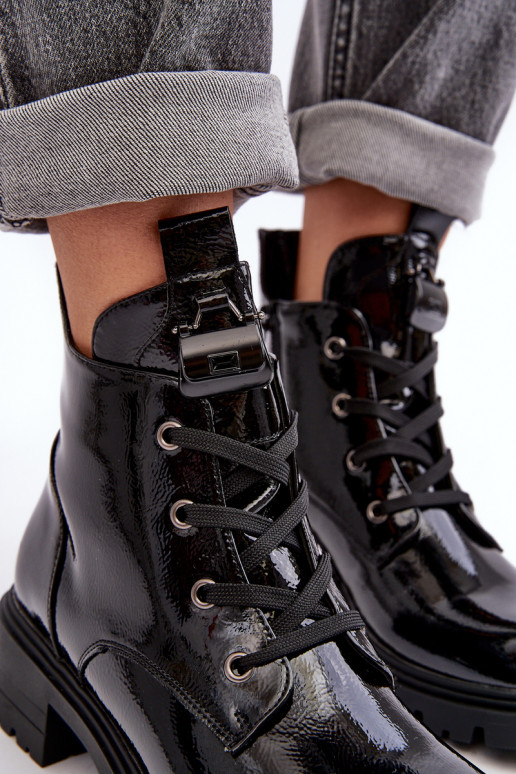 Tacchi donna con zip effetto lacca... Tacchi donna con zip effetto lacca...