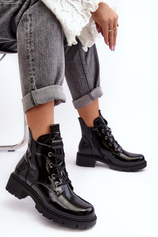 Tacchi donna con zip effetto lacca... Tacchi donna con zip effetto lacca...