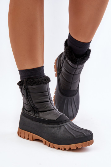 Stivali da neve da donna isolati con pelliccia interna al Castello Lee Cooper LCJ-24-44-2866 Nero