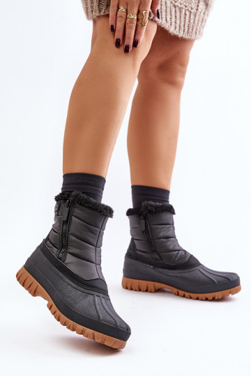 Stivali da neve da donna isolati con pelliccia interna al Castello Lee Cooper LCJ-24-44-2866 Nero 2