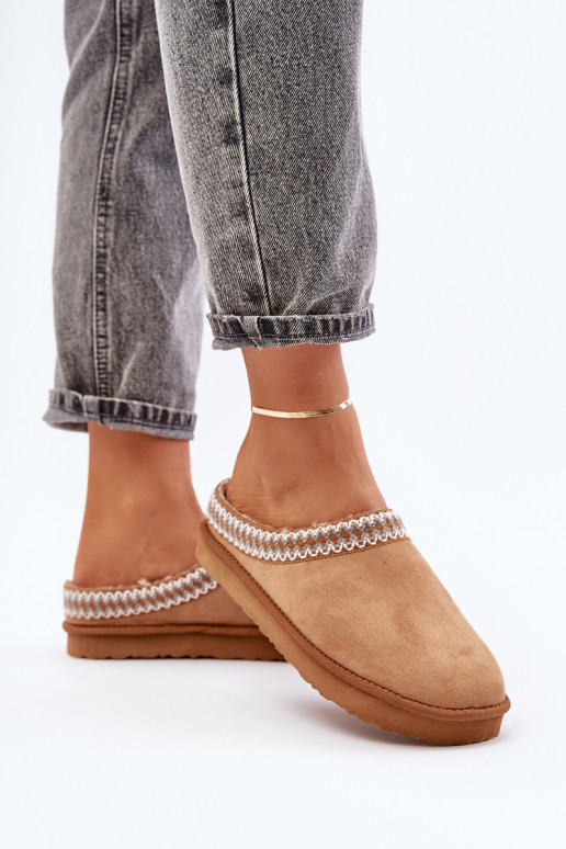 Conveniente scarpe fatti in casa Pantofole Z Haftem Femminile Inblu FX000021 colore marrone Conveniente scarpe fatti in casa Pantofole Z Haftem Femminile Inblu FX000021 colore marrone