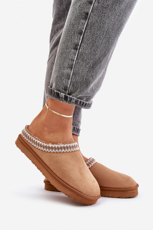 Conveniente scarpe fatti in casa Pantofole Z Haftem Femminile Inblu FX000021 colore marrone Conveniente scarpe fatti in casa Pantofole Z Haftem Femminile Inblu FX000021 colore marrone