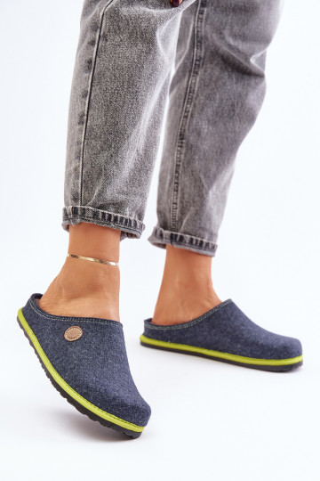 Scarpe Homemade Pantofole da donna Inblu CS000039 blu navy 2