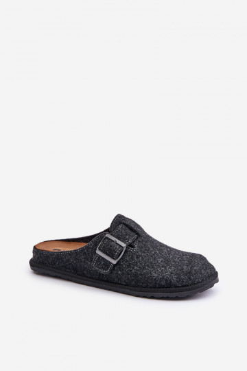 Pantofole comode da uomo con fibbie Inblu SI000019 grigio