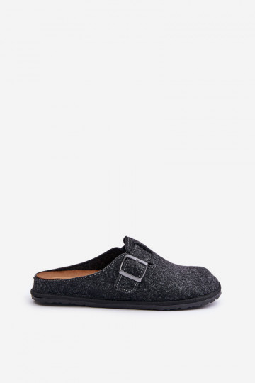 Pantofole comode da uomo con fibbie Inblu SI000019 grigio 2