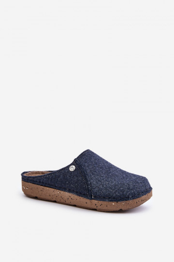 per uomo scarpe fatti in casa Pantofole Pantofole Inblu MT000011 blu scuro