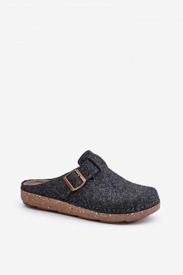 Pantofole da uomo con fibbie Pantofole preventive Inblu MT000012 grigio