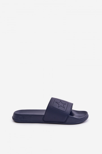 Pantofole leggere da uomo Big Star OO174031 blu scuro 2