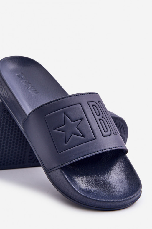 Ciabatte da uomo leggere Z Logo Big Star OO174031 blu scuro