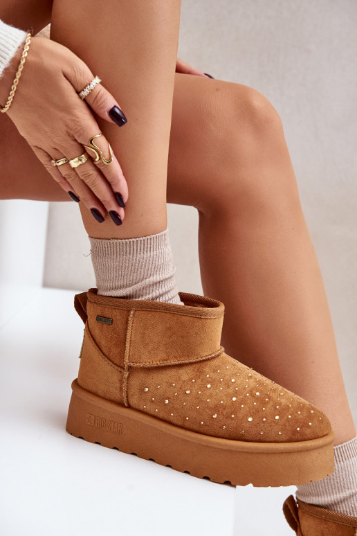 Stivali da neve Con decorazione con una piattaforma Big Star OO274A104 colore marrone Stivali da neve Con decorazione con una piattaforma Big Star OO274A104 colore marrone