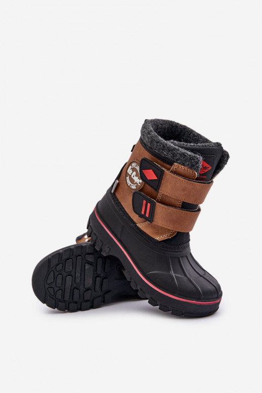 Stivali da neve Infantile con chiusure adesive Lee Cooper LCJ-24-44-2864K colore marrone Stivali da neve Infantile con chiusure adesive Lee Cooper LCJ-24-44-2864K colore marrone