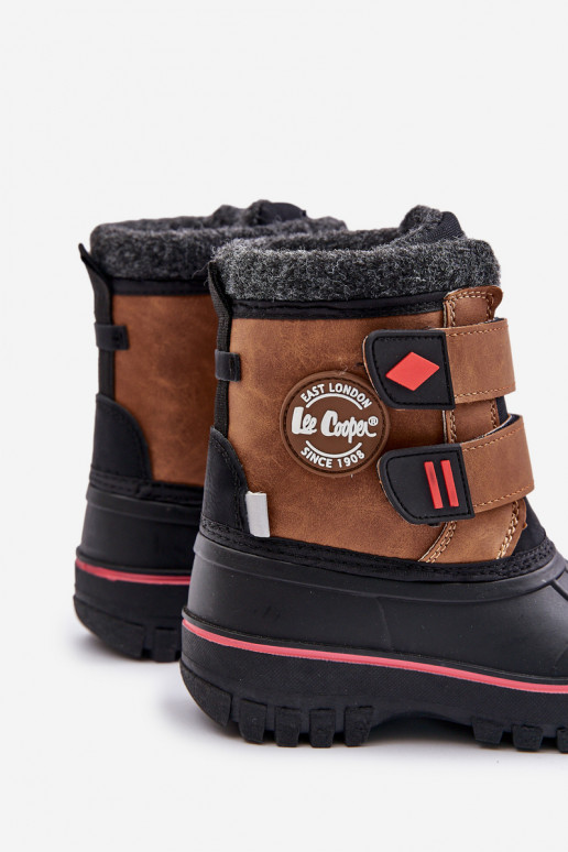 Stivali da neve Infantile con chiusure adesive Lee Cooper LCJ-24-44-2864K colore marrone Stivali da neve Infantile con chiusure adesive Lee Cooper LCJ-24-44-2864K colore marrone