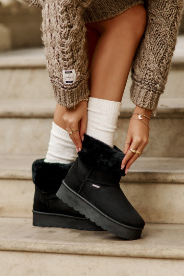 Stivali da neve con una piattaforma con una pelliccia Big Star OO274A108 colore nero