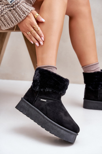 Stivali da neve con una piattaforma con una pelliccia Big Star OO274A108 colore nero 2