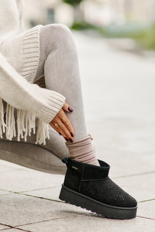 Stivali da neve Con decorazione con una piattaforma Big Star OO274A105 colore nero Stivali da neve Con decorazione con una piattaforma Big Star OO274A105 colore nero