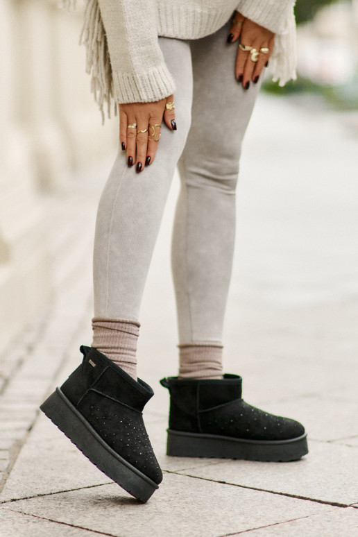 Stivali da neve Con decorazione con una piattaforma Big Star OO274A105 colore nero Stivali da neve Con decorazione con una piattaforma Big Star OO274A105 colore nero