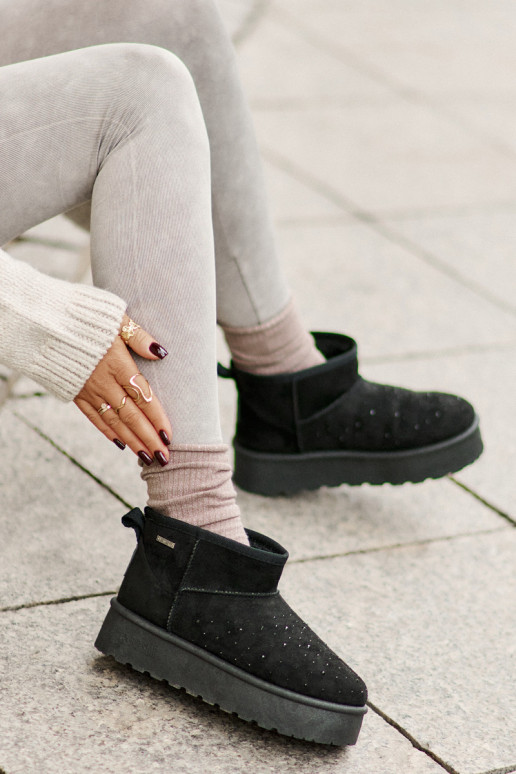 Stivali da neve Con decorazione con una piattaforma Big Star OO274A105 colore nero Stivali da neve Con decorazione con una piattaforma Big Star OO274A105 colore nero