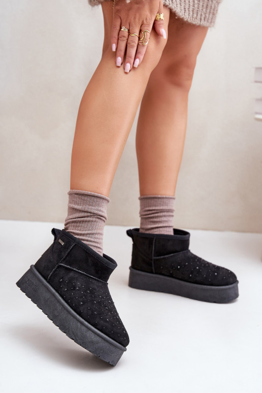 Stivali da neve Con decorazione con una piattaforma Big Star OO274A105 colore nero Stivali da neve Con decorazione con una piattaforma Big Star OO274A105 colore nero