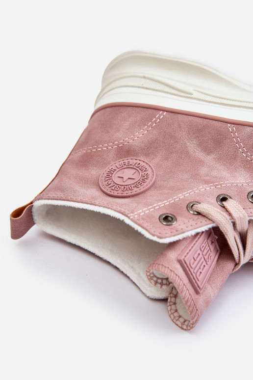 riscaldamento Scarpe per il tempo libero con una piattaforma Big Star OO274071 colore rosa