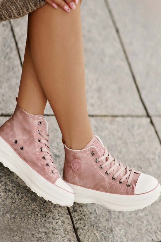 riscaldamento Scarpe per il tempo libero con una piattaforma Big Star OO274071 colore rosa