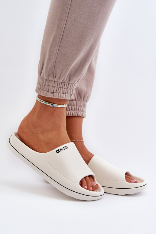  Pantofole da donna Big Star NN274A043 Colore bianco