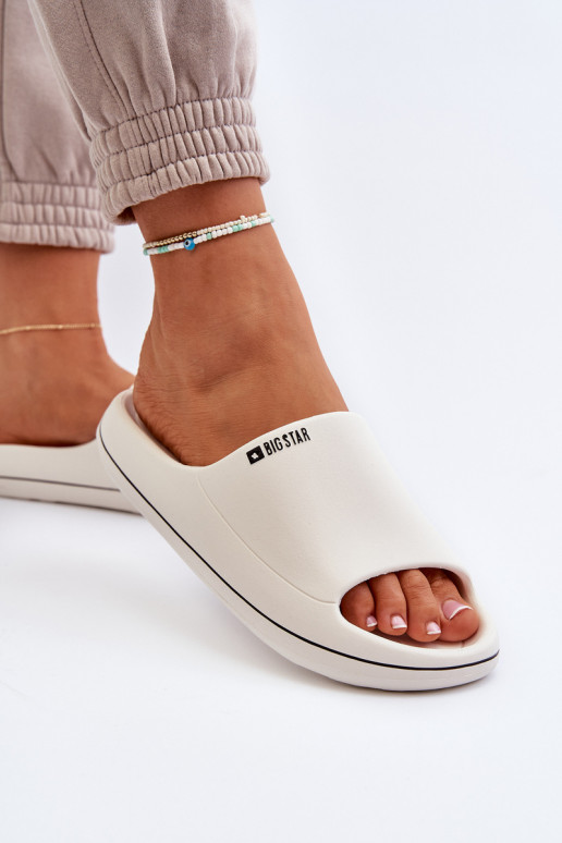  Pantofole da donna Big Star NN274A043 Colore bianco